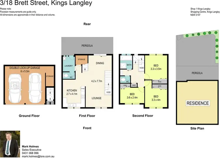 Floorplan of Homely townhouse listing, 3/18 Brett Street, Kings Langley NSW 2147