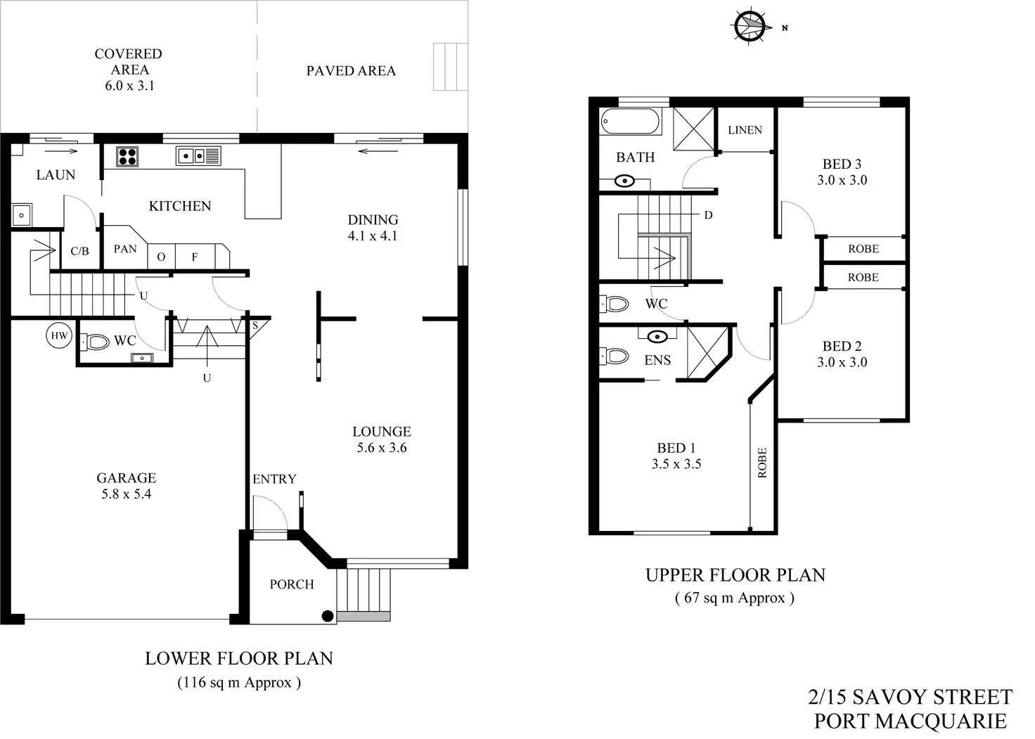 Floorplan of Homely house listing, 2/15 Savoy Street, Port Macquarie NSW 2444