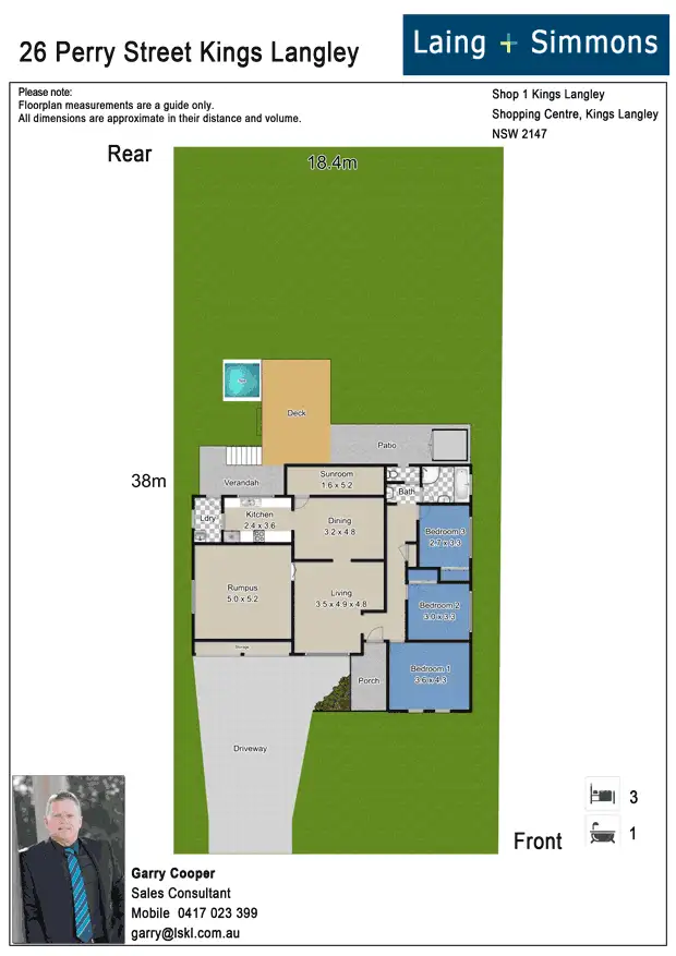 Floorplan of Homely house listing, 26 Perry Street, Kings Langley NSW 2147