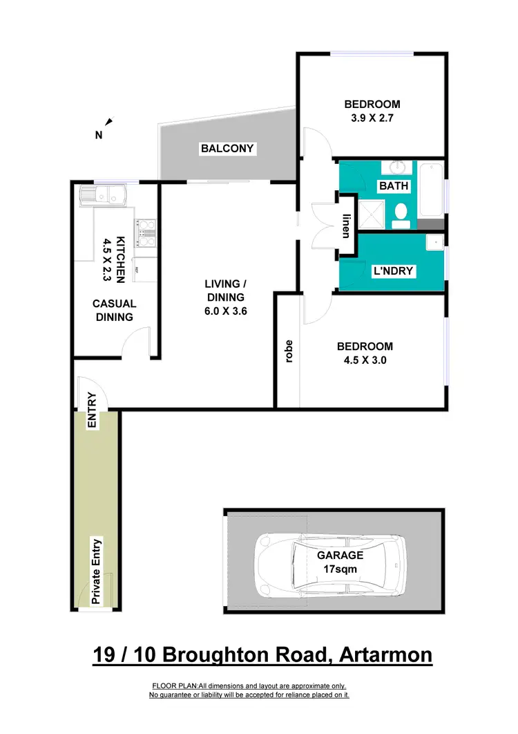 Floorplan of Homely unit listing, 19/10 Broughton Road, Artarmon NSW 2064