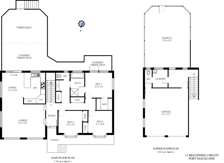 Floorplan of Homely house listing, 11 Beechtree Circuit, Port Macquarie NSW 2444
