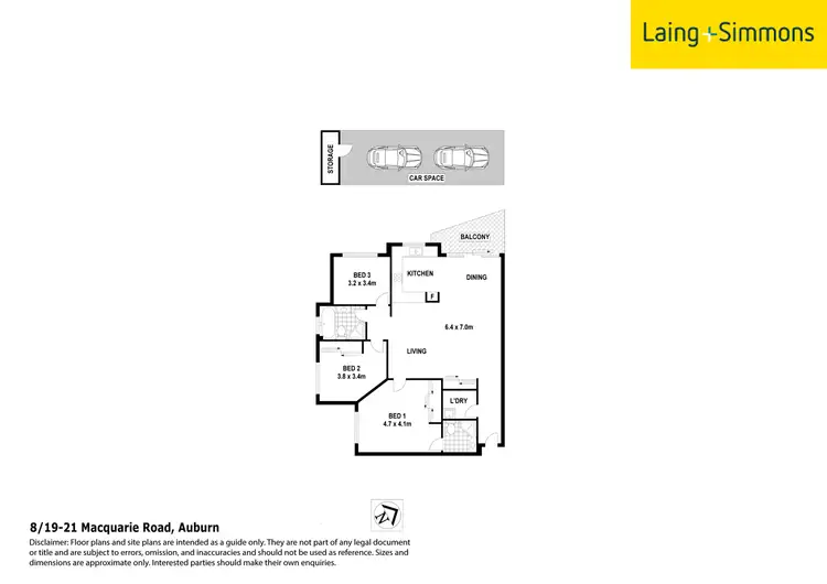Floorplan of Homely apartment listing, 8/19-21 Macquarie Road, Auburn NSW 2144
