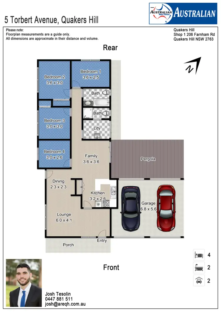 Floorplan of Homely house listing, 5 Torbert Avenue, Quakers Hill NSW 2763