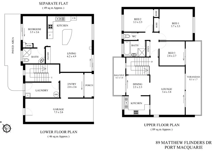 Floorplan of Homely house listing, 89 Matthew Flinders Drive, Port Macquarie NSW 2444