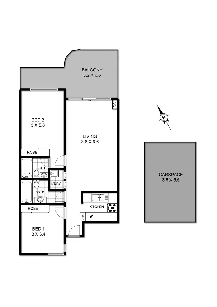 Floorplan of Homely unit listing, 116/2 Macquarie Road, Auburn NSW 2144