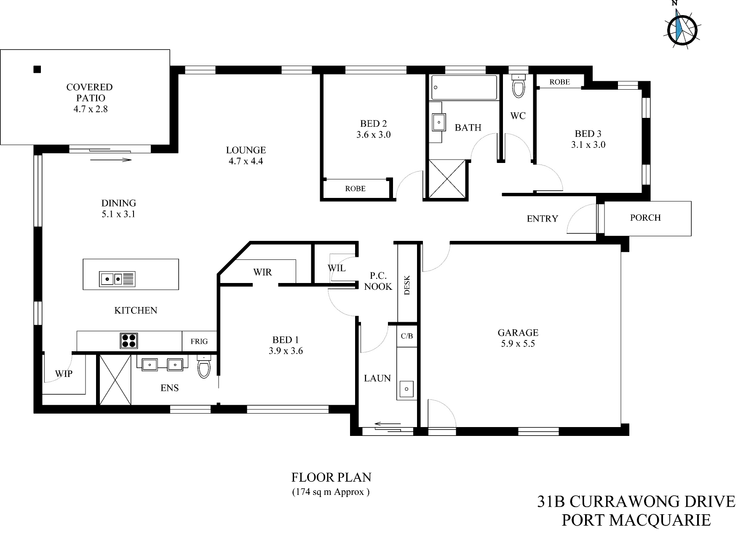 Floorplan of Homely house listing, 31b Currawong Drive, Port Macquarie NSW 2444