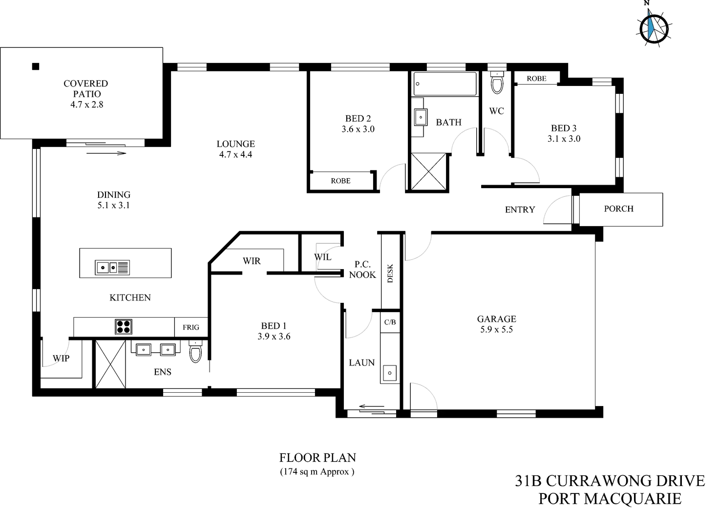 Floorplan of Homely house listing, 31b Currawong Drive, Port Macquarie NSW 2444