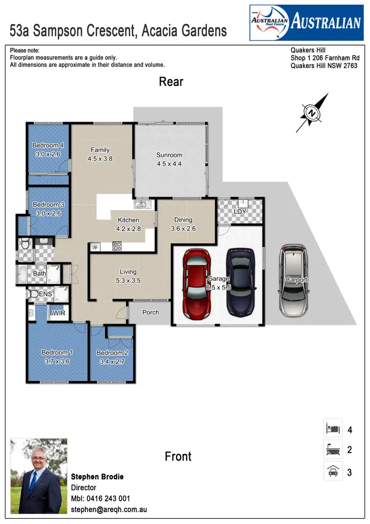 Floorplan of Homely house listing, 53a Sampson Crescent, Acacia Gardens NSW 2763