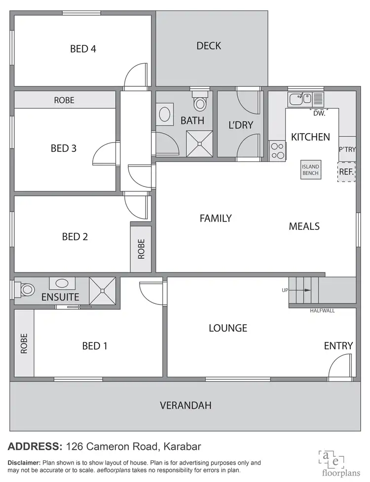 Floorplan of Homely house listing, 126 Cameron Road, Karabar NSW 2620