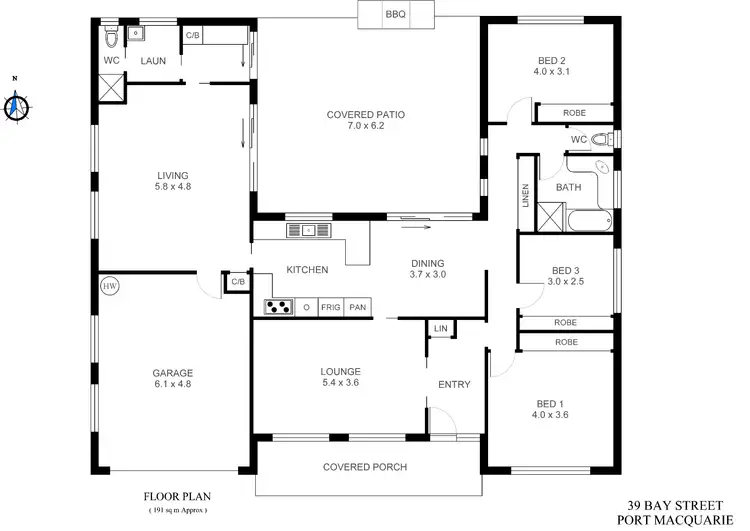 Floorplan of Homely house listing, 39 Bay Street, Port Macquarie NSW 2444