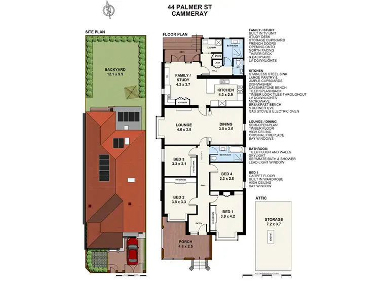 Floorplan of Homely house listing, 44 Palmer Street, Cammeray NSW 2062