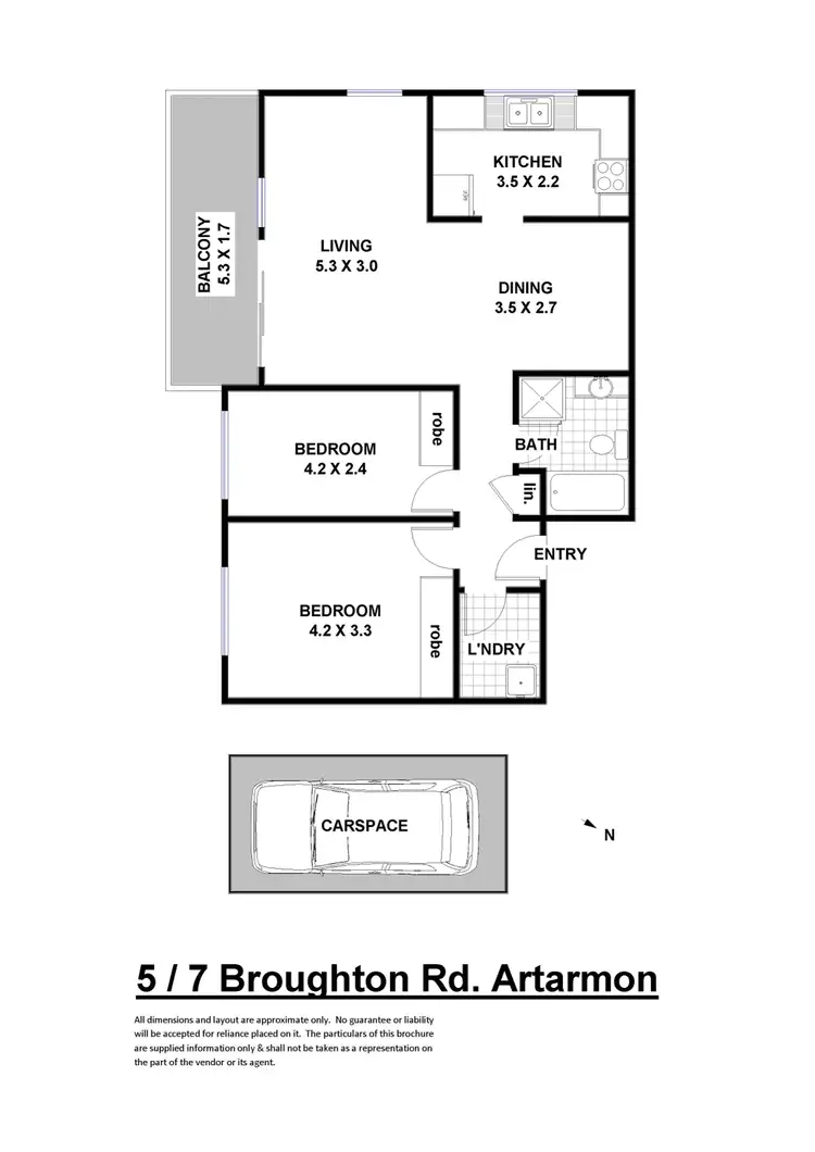 Floorplan of Homely unit listing, 5/7 Broughton Road, Artarmon NSW 2064