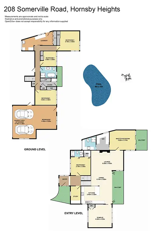 Floorplan of Homely house listing, 208 Somerville Road, Hornsby Heights NSW 2077