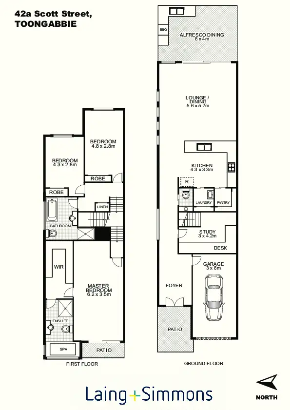 Floorplan of Homely house listing, 42A Scott Street, Toongabbie NSW 2146