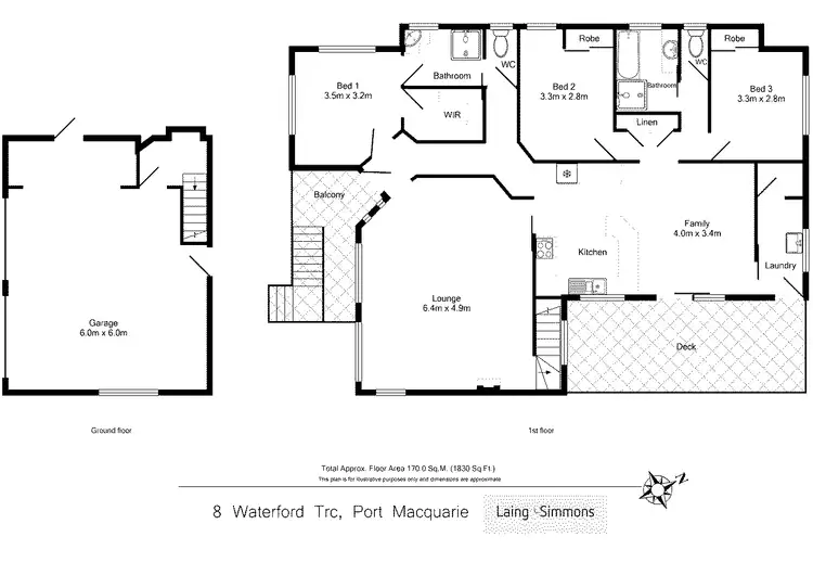Floorplan of Homely house listing, 8 Waterford Terrace, Port Macquarie NSW 2444
