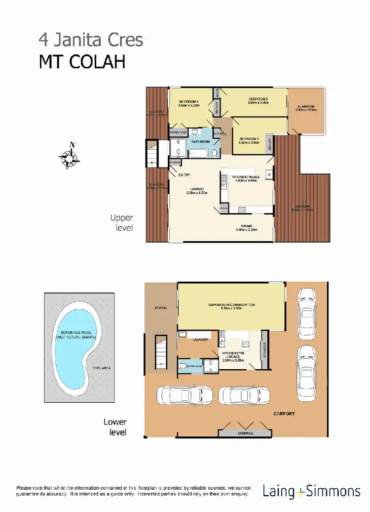 Floorplan of Homely house listing, 4 Janita Crescent, Mount Colah NSW 2079