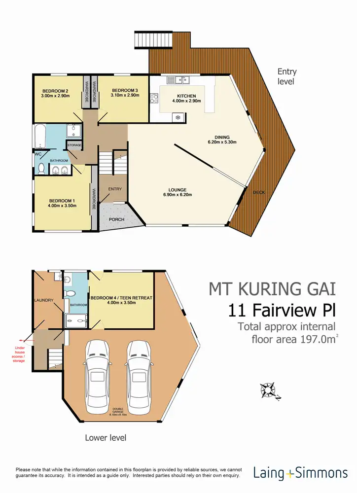 Floorplan of Homely house listing, 11 Fairview Place, Mount Kuring-gai NSW 2080