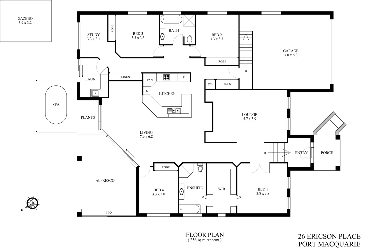 Floorplan of Homely house listing, 26 Ericson Place, Port Macquarie NSW 2444