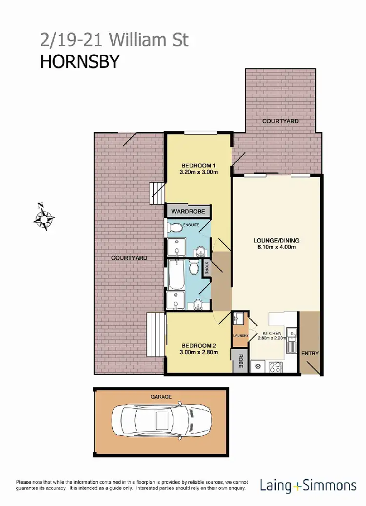 Floorplan of Homely apartment listing, 2/19-21 William Street, Hornsby NSW 2077