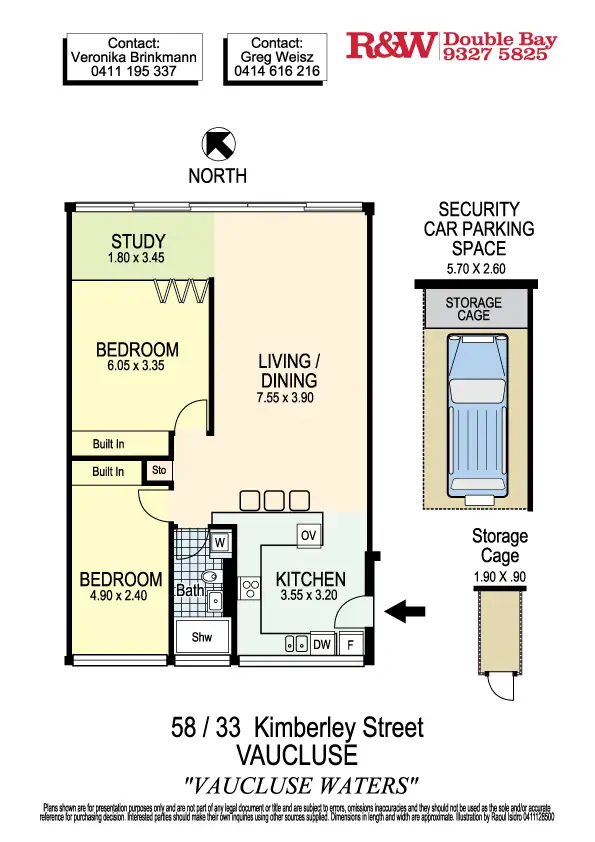 Floorplan of Homely apartment listing, 58/33 Kimberley Street, Vaucluse NSW 2030