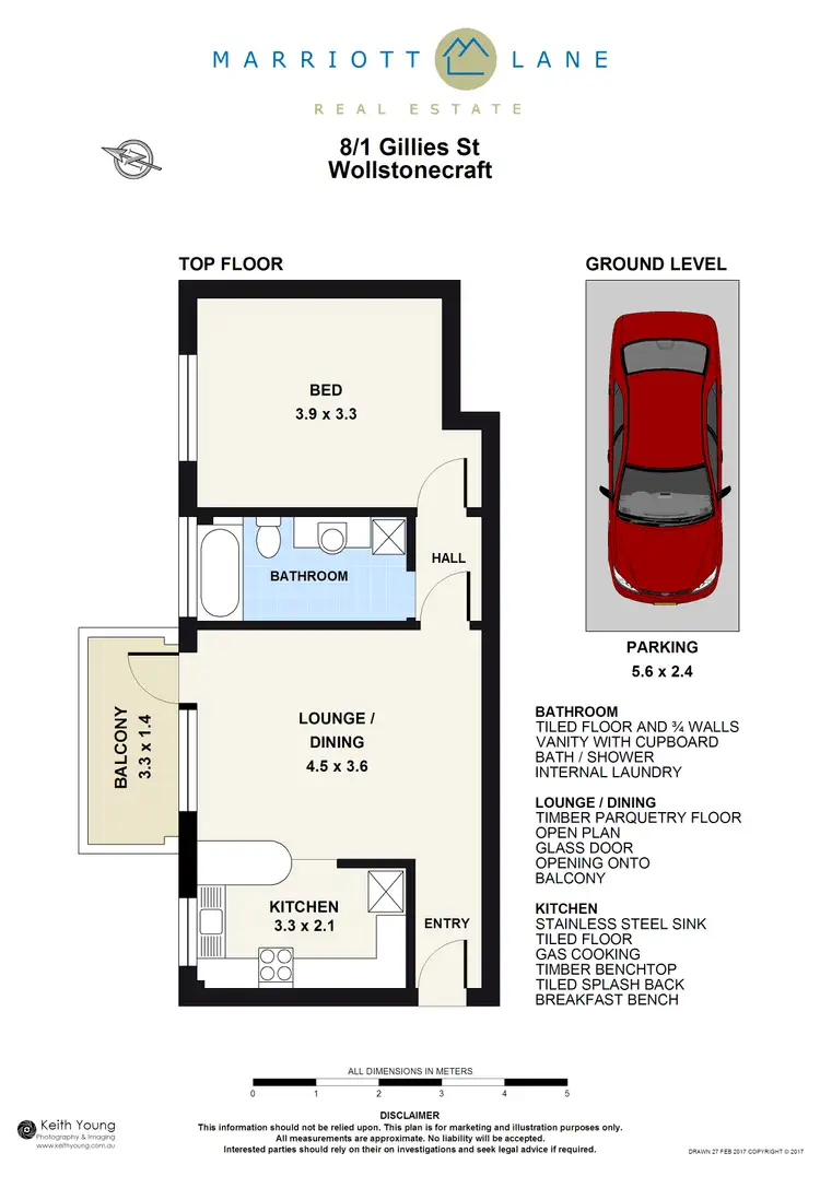 Floorplan of Homely unit listing, 8/1 Gillies Street, Wollstonecraft NSW 2065