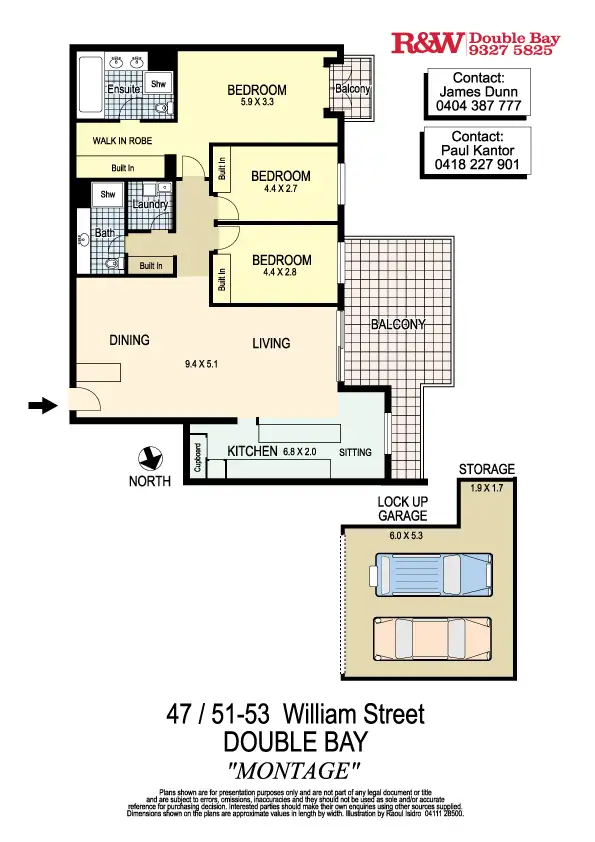 Floorplan of Homely apartment listing, 47/51 William Street, Double Bay NSW 2028