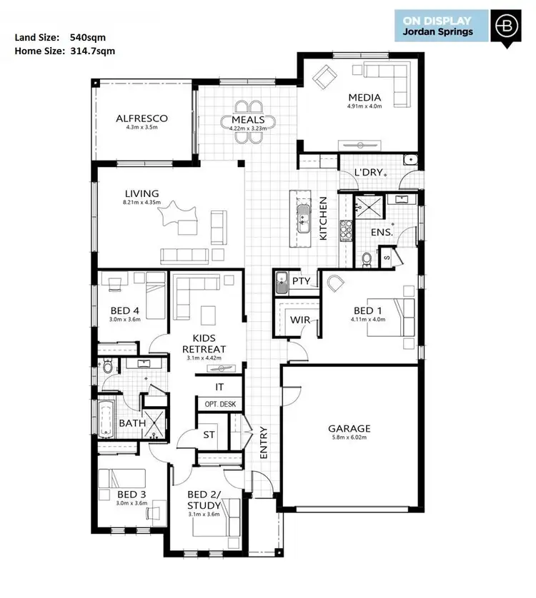 Floorplan of Homely house listing, 19 Koorala Gardens, Jordan Springs NSW 2747