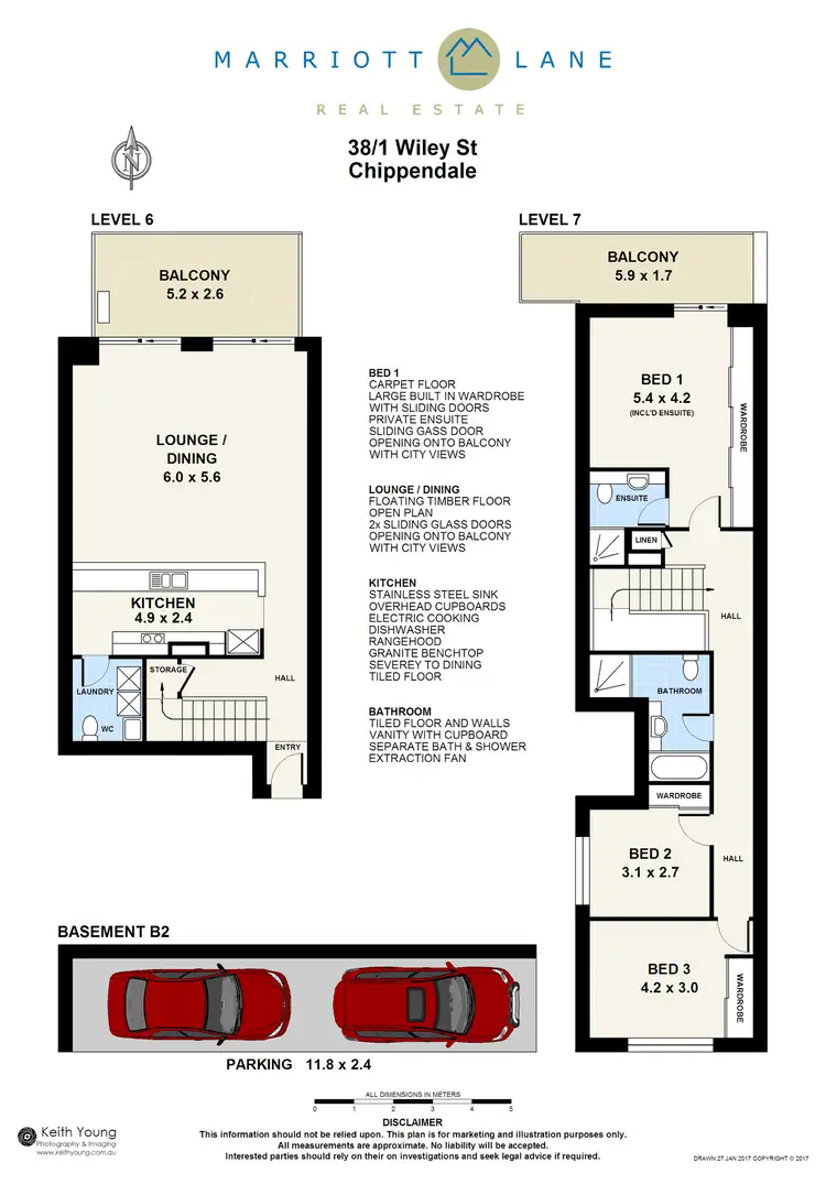 Floorplan of Homely unit listing, 38/1 Wiley Street, Chippendale NSW 2008