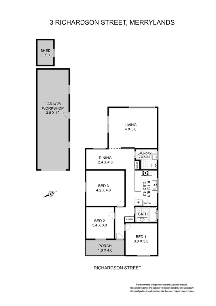 Floorplan of Homely house listing, 3 Richardson Street, Merrylands NSW 2160