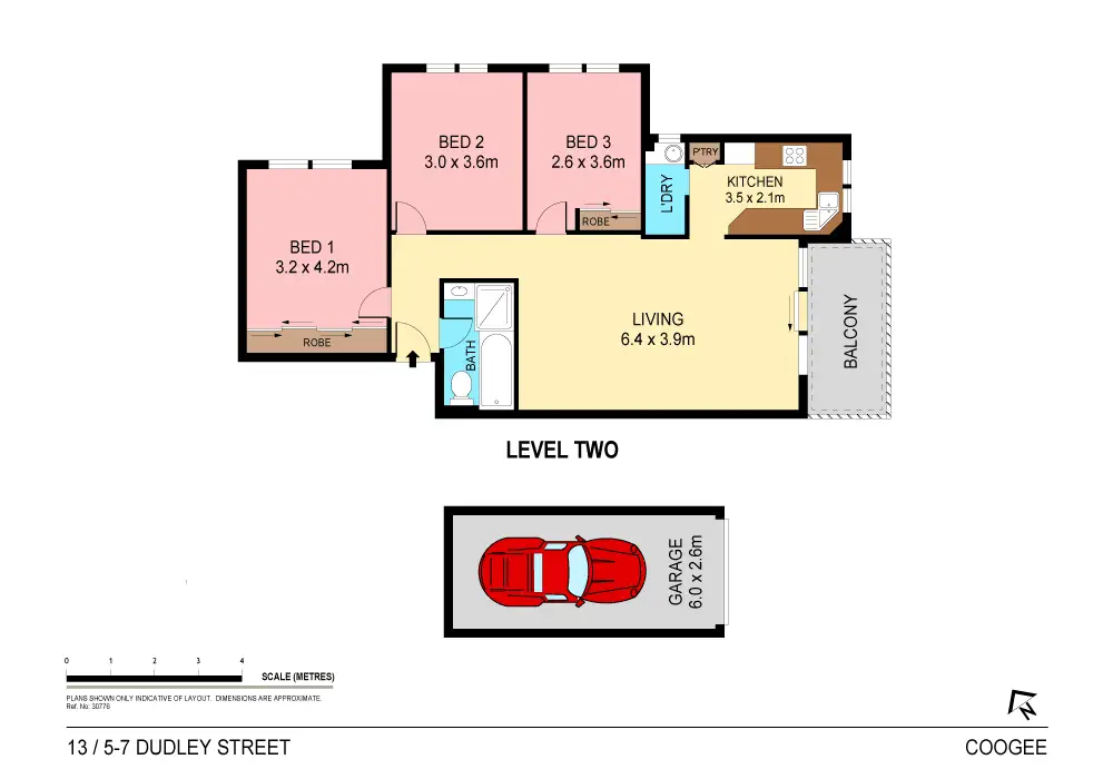Floorplan of Homely unit listing, 13/5-7 Dudley Street, Coogee NSW 2034