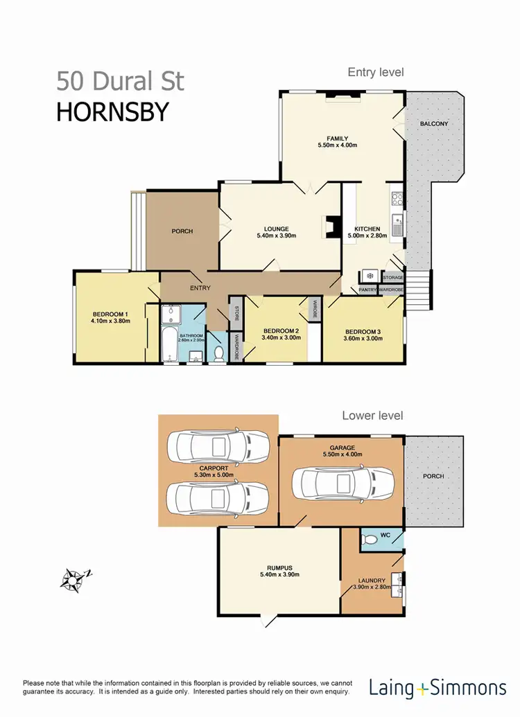 Floorplan of Homely house listing, 50 Dural Street, Hornsby NSW 2077