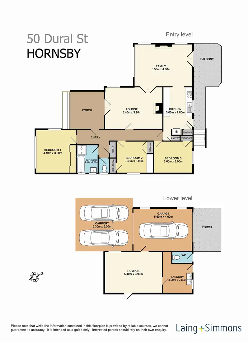 Floorplan of Homely house listing, 50 Dural Street, Hornsby NSW 2077