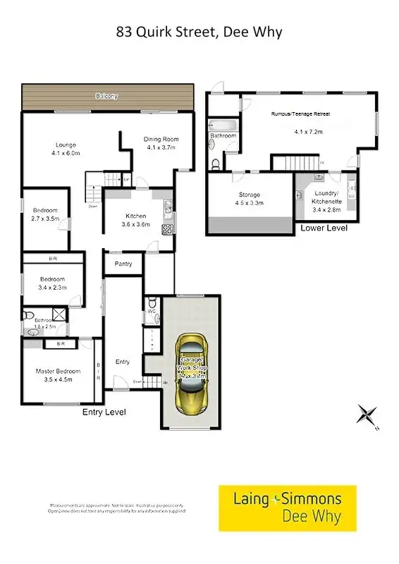 Floorplan of Homely house listing, 83. Quirk Street, Dee Why NSW 2099