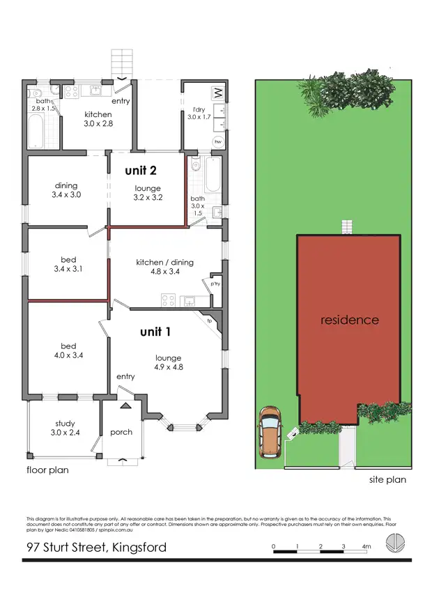 Floorplan of Homely house listing, 97 Sturt Street, Kingsford NSW 2032