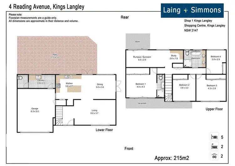 Floorplan of Homely house listing, 4 Reading Ave, Kings Langley NSW 2147