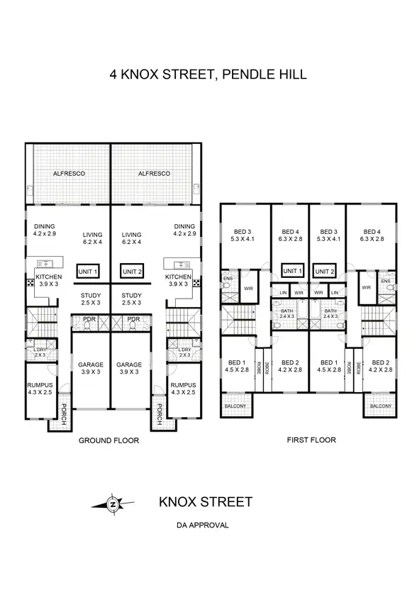 Floorplan of Homely house listing, 4 Knox Street, Pendle Hill NSW 2145