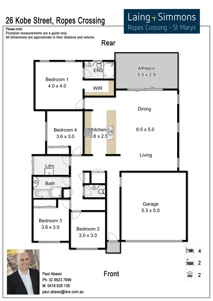 Floorplan of Homely house listing, 26 Kobe Street, Ropes Crossing NSW 2760
