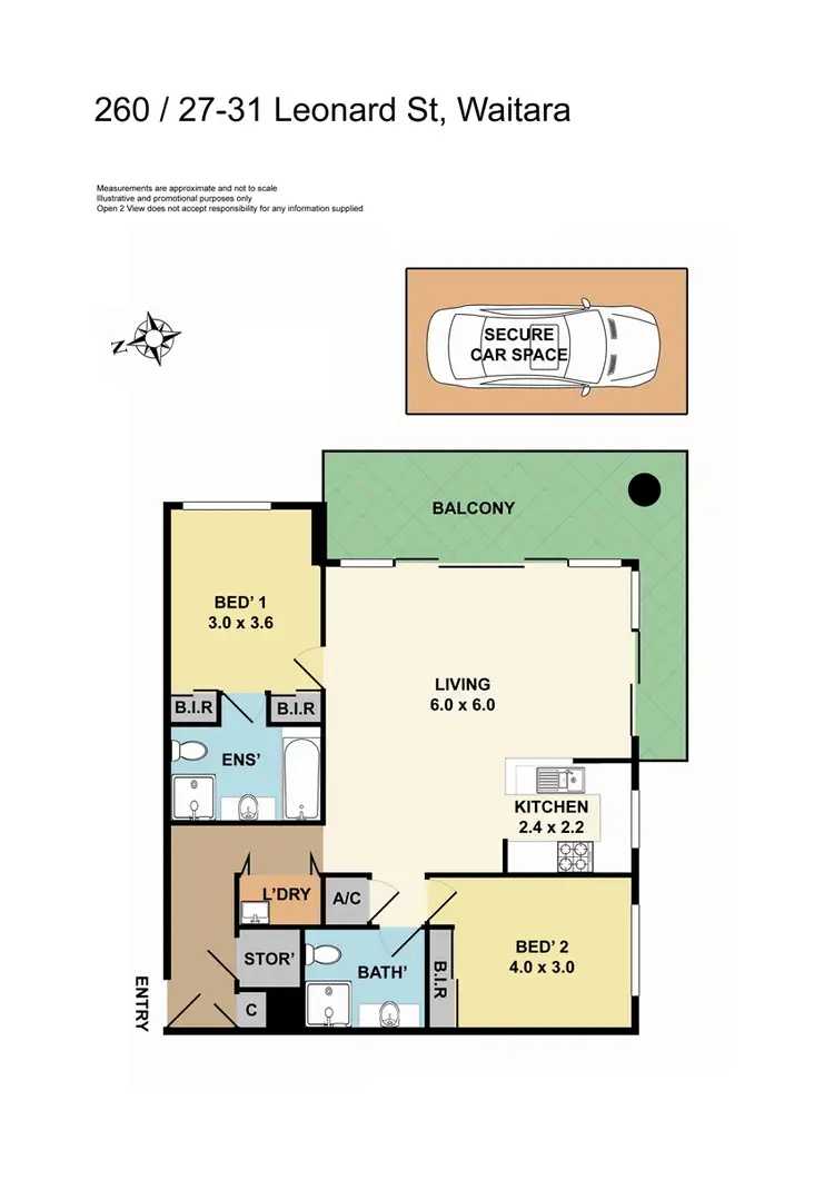 Floorplan of Homely unit listing, 260/27-31 Leonard Street, Waitara NSW 2077