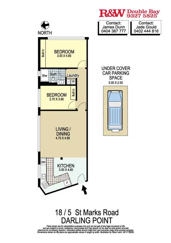 Floorplan of Homely apartment listing, 18/5 St Marks Road, Darling Point NSW 2027