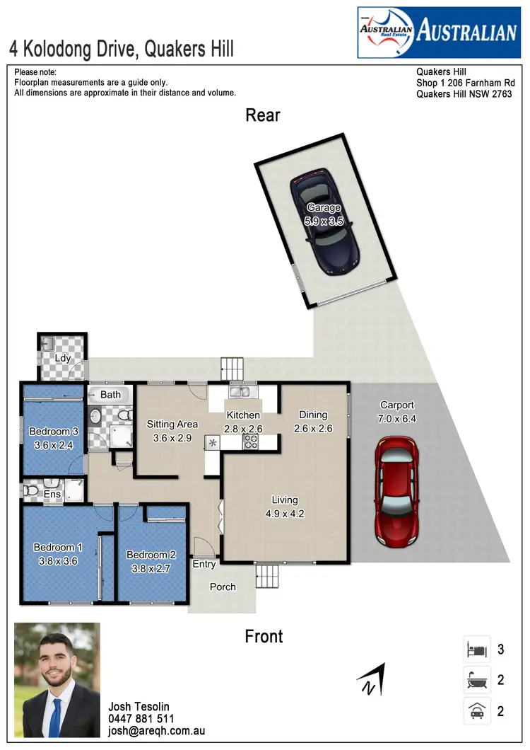 Floorplan of Homely house listing, 4 Kolodong Drive, Quakers Hill NSW 2763