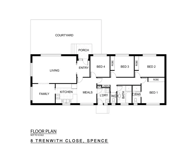 Floorplan of Homely house listing, 8 Trenwith Close, Spence ACT 2615
