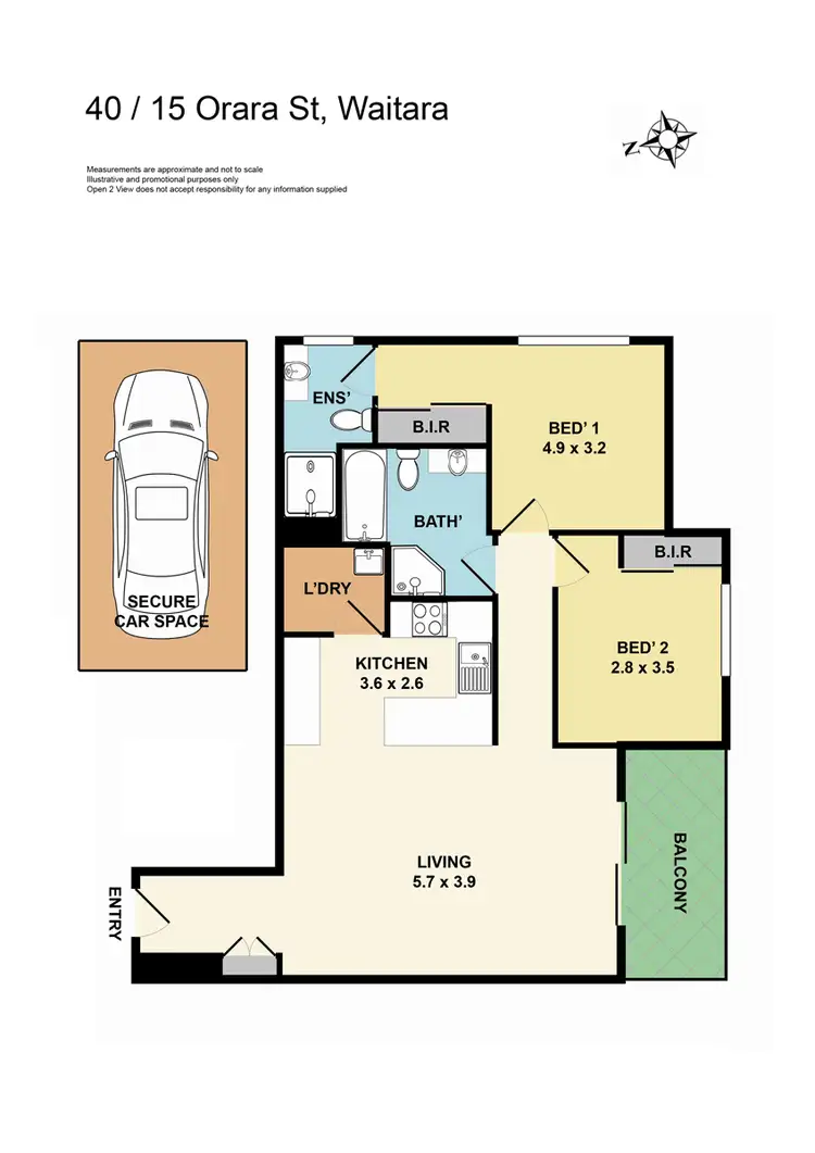 Floorplan of Homely apartment listing, 40/15-23 Orara Street, Waitara NSW 2077