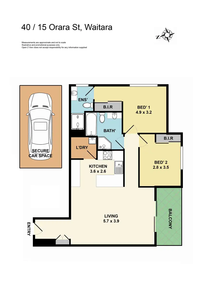 Floorplan of Homely apartment listing, 40/15-23 Orara Street, Waitara NSW 2077