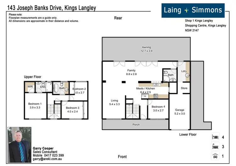Floorplan of Homely house listing, 143 Joseph Banks Drive, Kings Langley NSW 2147