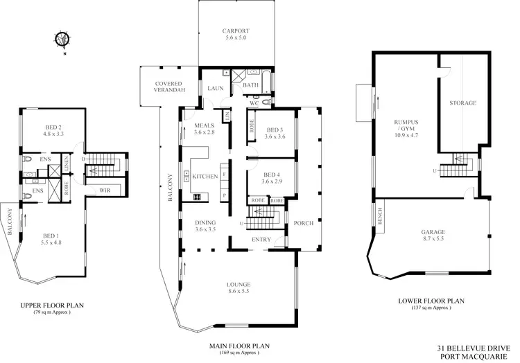 Floorplan of Homely house listing, 31 Bellevue Drive, Port Macquarie NSW 2444