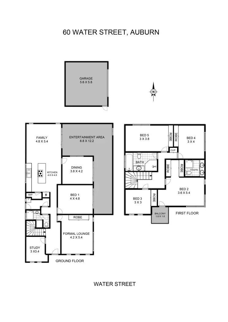 Floorplan of Homely house listing, 60 Water Street, Auburn NSW 2144