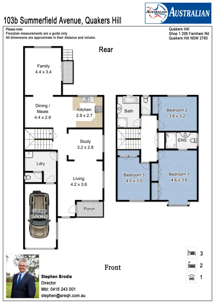 Floorplan of Homely semi-detached listing, 103b Summerfield Avenue, Quakers Hill NSW 2763