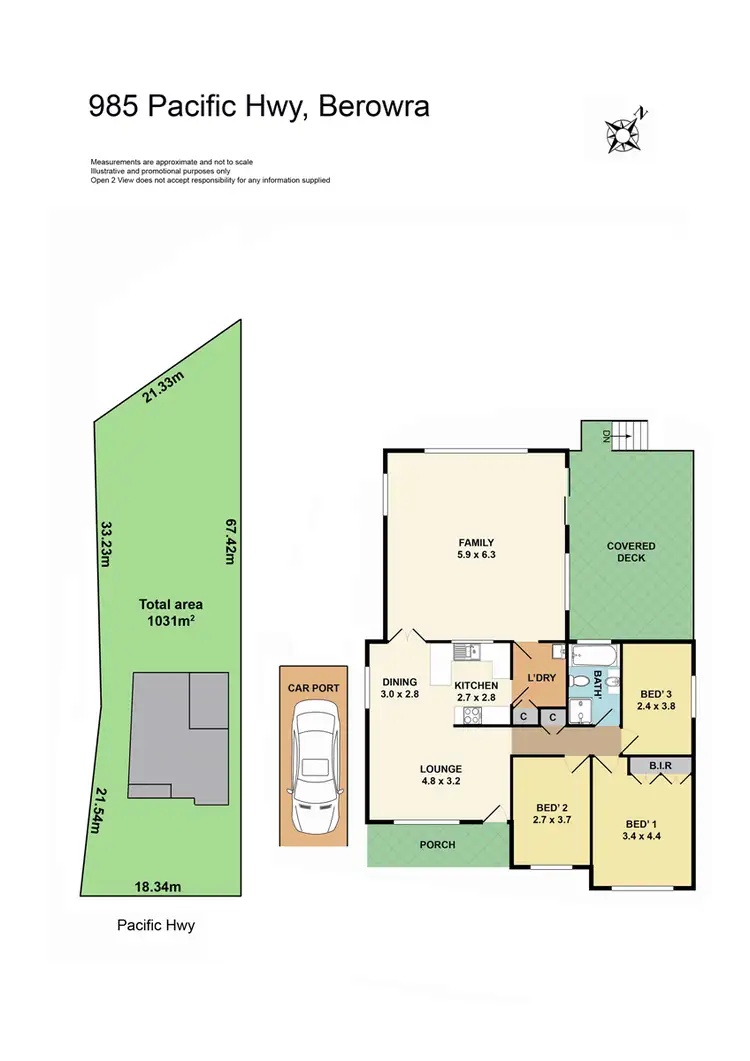 Floorplan of Homely house listing, 985 Pacific Highway, Berowra NSW 2081