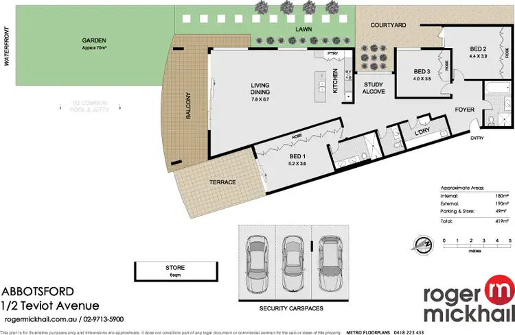 Floorplan of Homely apartment listing, 1/2 Teviot Avenue, Abbotsford NSW 2046