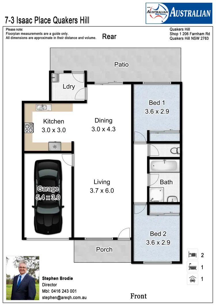 Floorplan of Homely villa listing, 7/3 Isaac Place, Quakers Hill NSW 2763